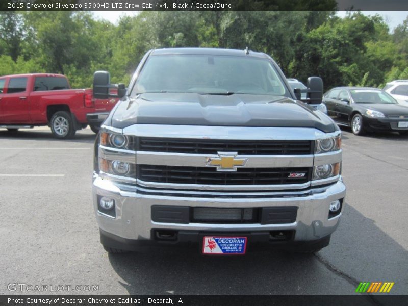 Black / Cocoa/Dune 2015 Chevrolet Silverado 3500HD LTZ Crew Cab 4x4