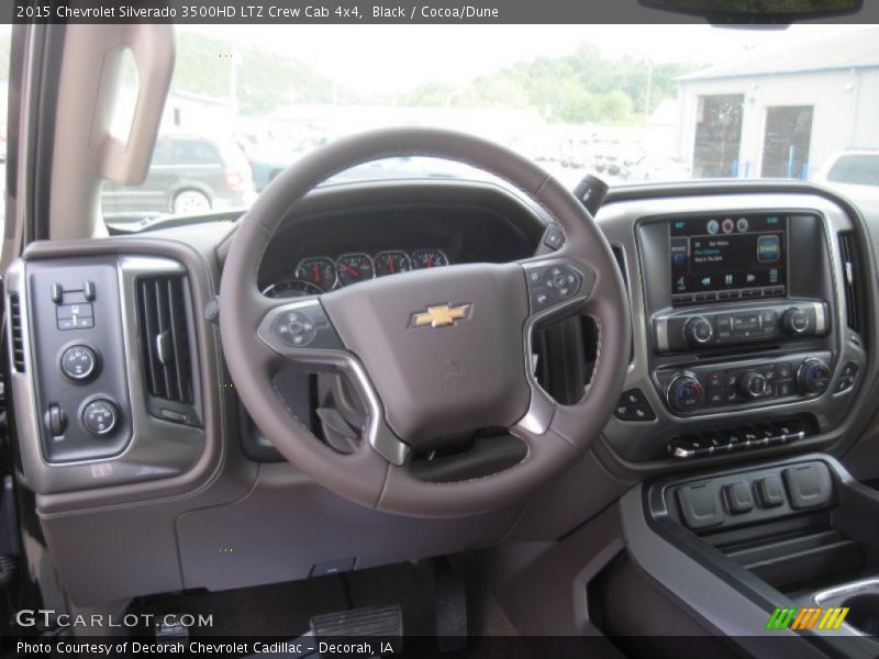 Black / Cocoa/Dune 2015 Chevrolet Silverado 3500HD LTZ Crew Cab 4x4