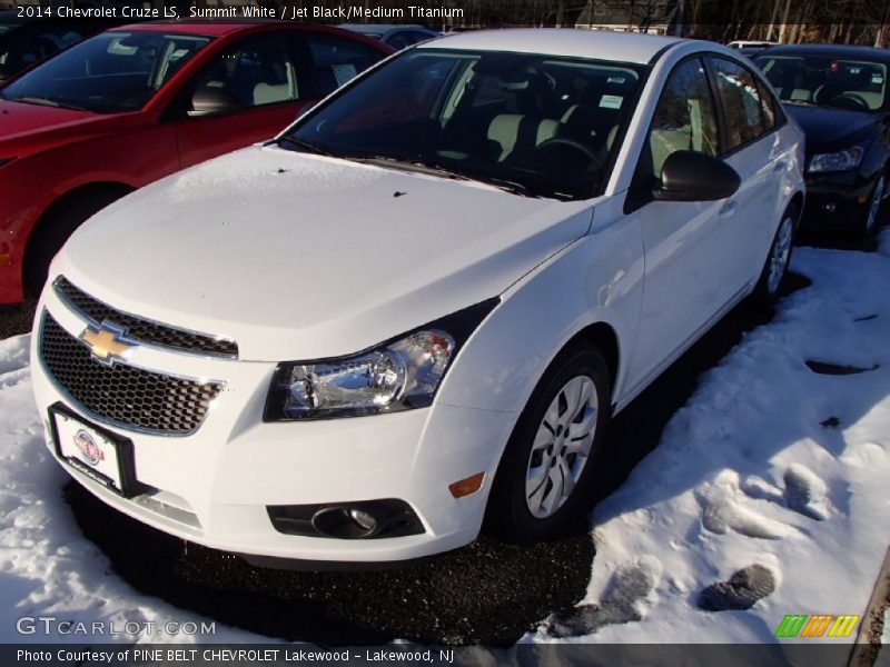 Summit White / Jet Black/Medium Titanium 2014 Chevrolet Cruze LS