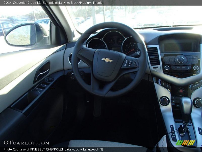 Summit White / Jet Black/Medium Titanium 2014 Chevrolet Cruze LS