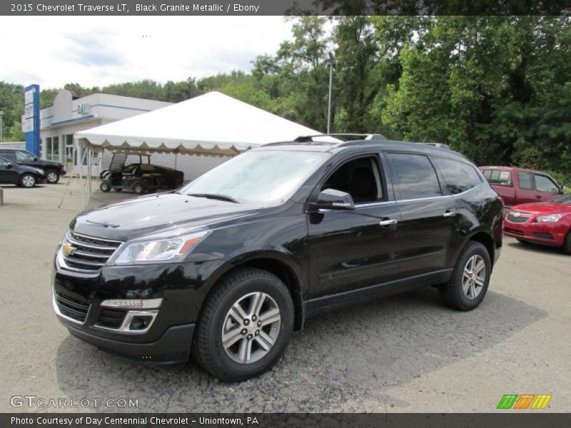 Black Granite Metallic / Ebony 2015 Chevrolet Traverse LT