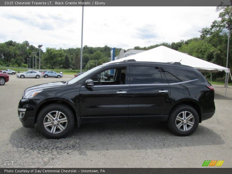 Black Granite Metallic / Ebony 2015 Chevrolet Traverse LT