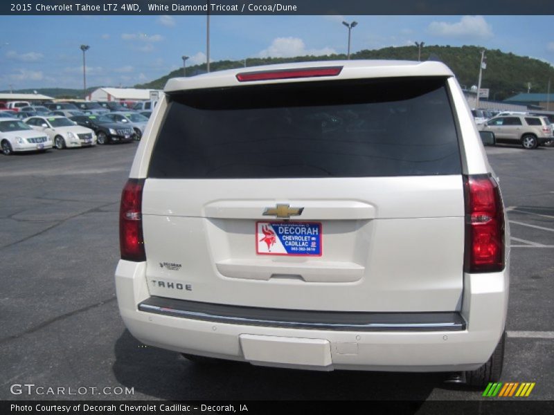 White Diamond Tricoat / Cocoa/Dune 2015 Chevrolet Tahoe LTZ 4WD