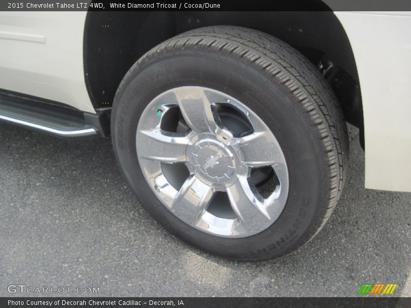 White Diamond Tricoat / Cocoa/Dune 2015 Chevrolet Tahoe LTZ 4WD