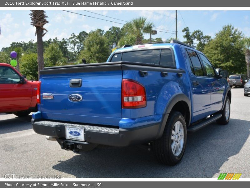 Blue Flame Metallic / Camel/Sand 2010 Ford Explorer Sport Trac XLT