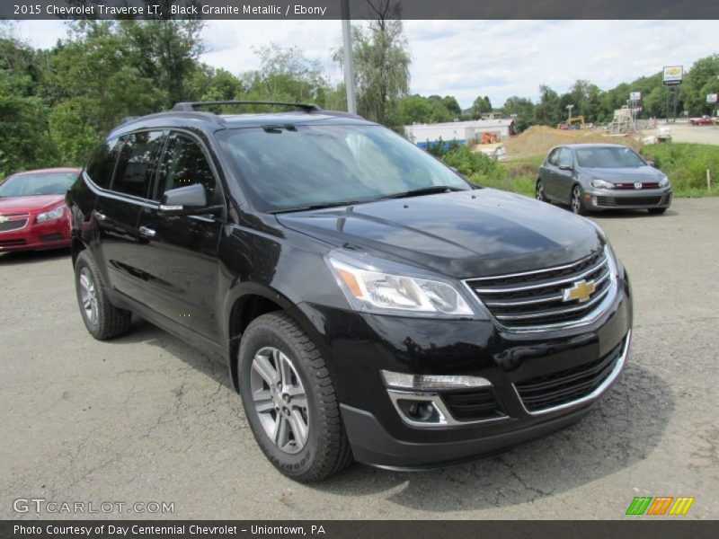 Black Granite Metallic / Ebony 2015 Chevrolet Traverse LT