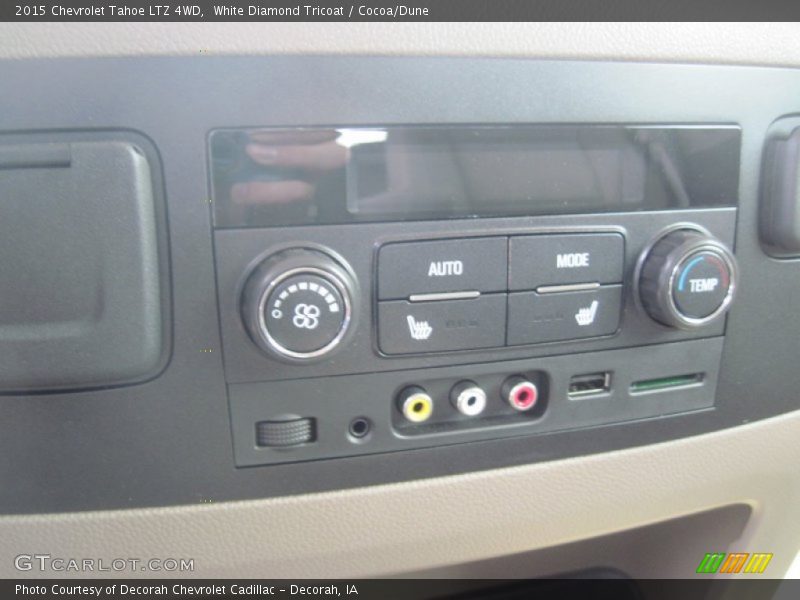 White Diamond Tricoat / Cocoa/Dune 2015 Chevrolet Tahoe LTZ 4WD
