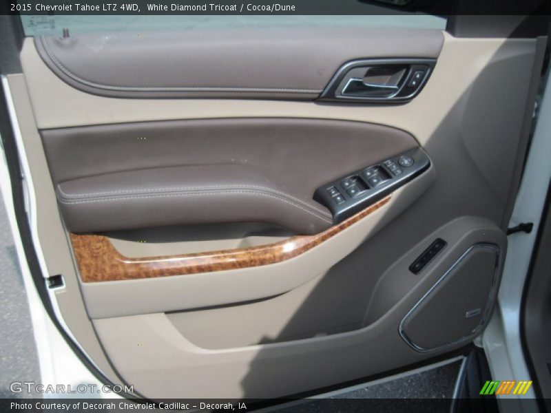 White Diamond Tricoat / Cocoa/Dune 2015 Chevrolet Tahoe LTZ 4WD