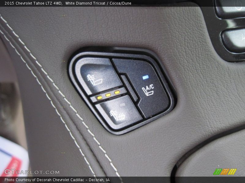 White Diamond Tricoat / Cocoa/Dune 2015 Chevrolet Tahoe LTZ 4WD