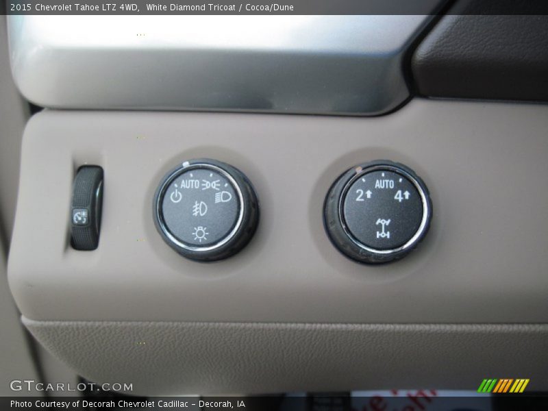 White Diamond Tricoat / Cocoa/Dune 2015 Chevrolet Tahoe LTZ 4WD