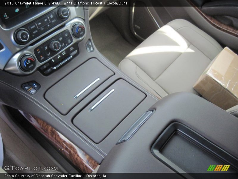 White Diamond Tricoat / Cocoa/Dune 2015 Chevrolet Tahoe LTZ 4WD