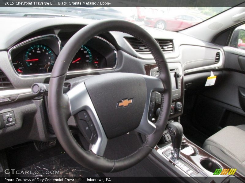 Black Granite Metallic / Ebony 2015 Chevrolet Traverse LT
