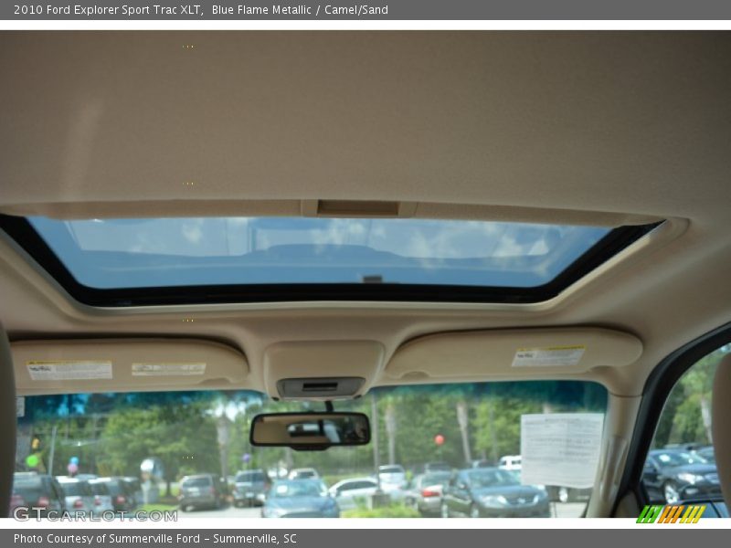 Blue Flame Metallic / Camel/Sand 2010 Ford Explorer Sport Trac XLT