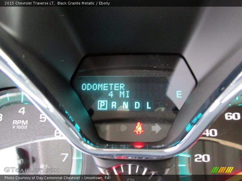 Black Granite Metallic / Ebony 2015 Chevrolet Traverse LT