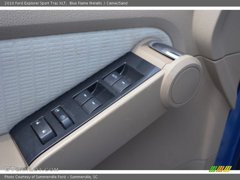 Blue Flame Metallic / Camel/Sand 2010 Ford Explorer Sport Trac XLT