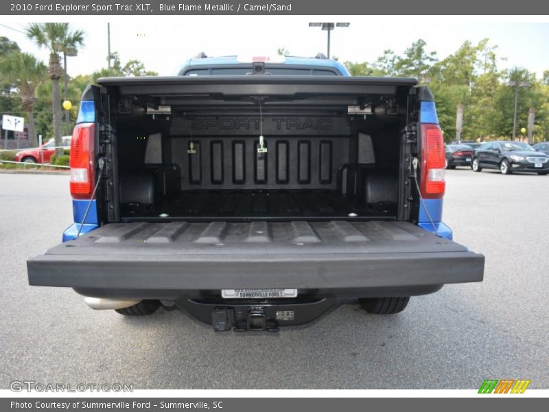 Blue Flame Metallic / Camel/Sand 2010 Ford Explorer Sport Trac XLT