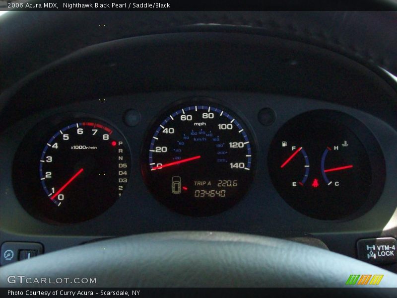 Nighthawk Black Pearl / Saddle/Black 2006 Acura MDX