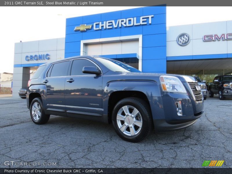 Steel Blue Metallic / Light Titanium 2011 GMC Terrain SLE