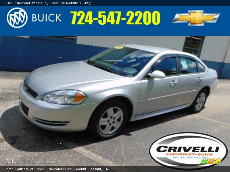 Silver Ice Metallic / Gray 2009 Chevrolet Impala LS