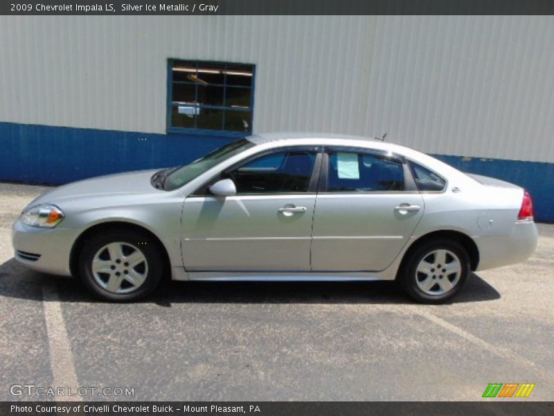 Silver Ice Metallic / Gray 2009 Chevrolet Impala LS