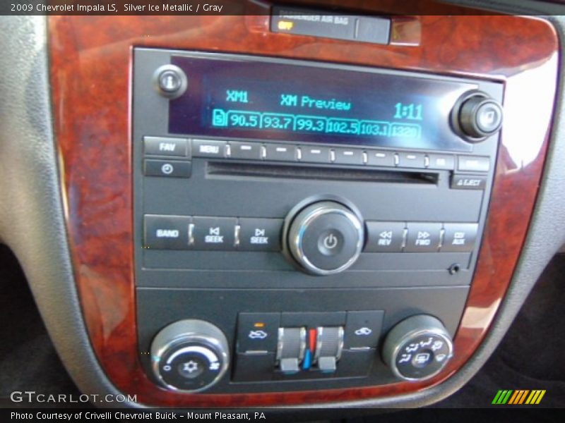 Silver Ice Metallic / Gray 2009 Chevrolet Impala LS