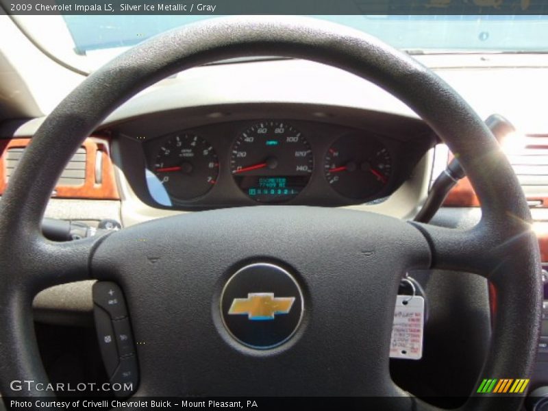 Silver Ice Metallic / Gray 2009 Chevrolet Impala LS