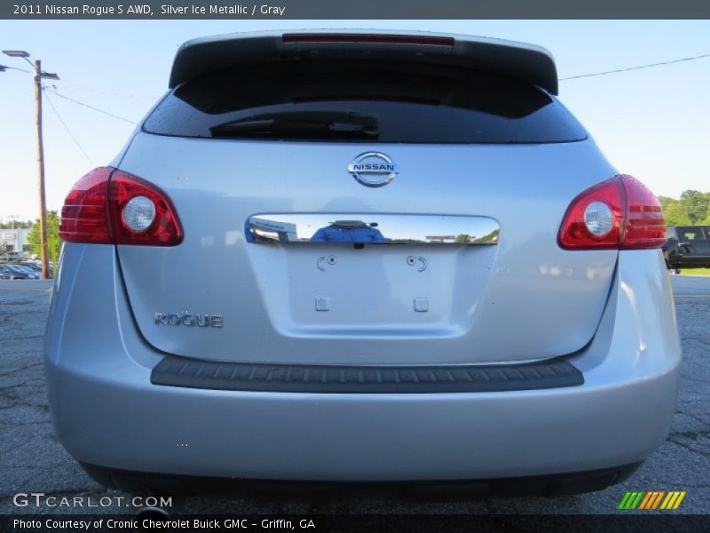 Silver Ice Metallic / Gray 2011 Nissan Rogue S AWD