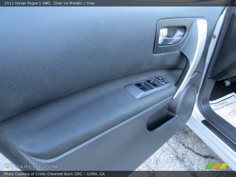 Silver Ice Metallic / Gray 2011 Nissan Rogue S AWD