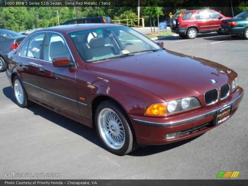 Siena Red Metallic / Sand 2000 BMW 5 Series 528i Sedan