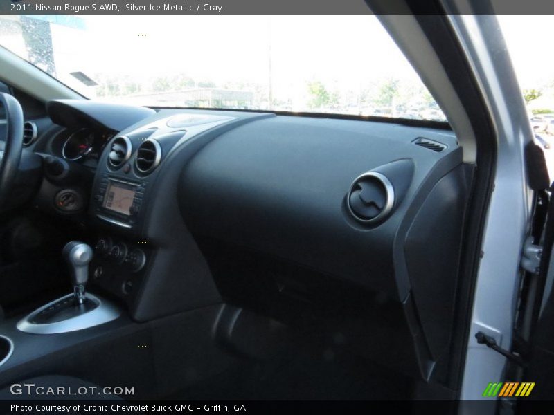 Silver Ice Metallic / Gray 2011 Nissan Rogue S AWD