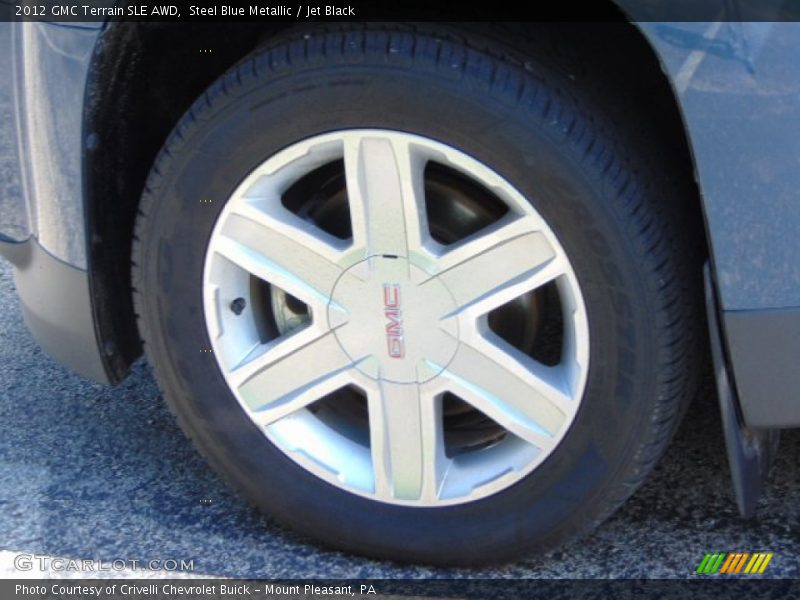 Steel Blue Metallic / Jet Black 2012 GMC Terrain SLE AWD
