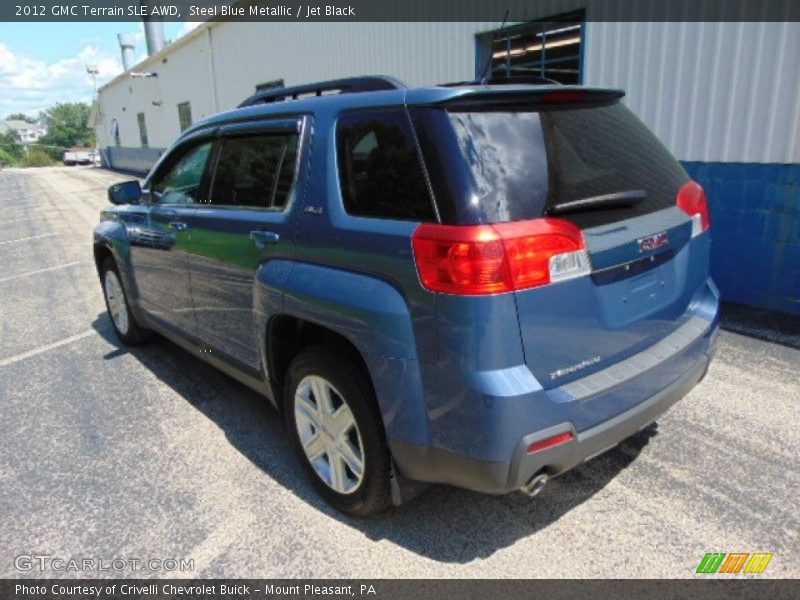 Steel Blue Metallic / Jet Black 2012 GMC Terrain SLE AWD