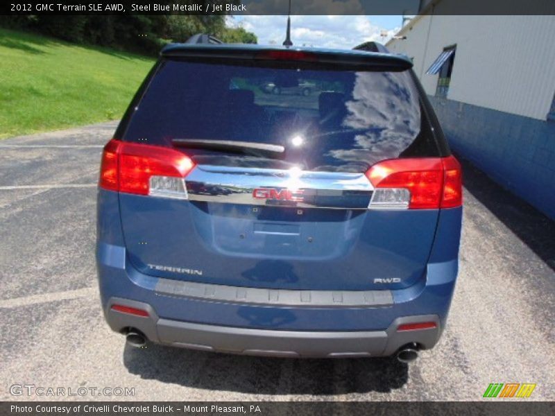 Steel Blue Metallic / Jet Black 2012 GMC Terrain SLE AWD