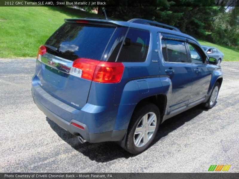 Steel Blue Metallic / Jet Black 2012 GMC Terrain SLE AWD