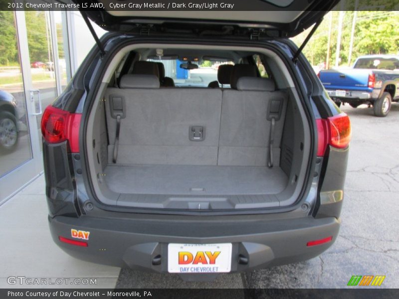 Cyber Gray Metallic / Dark Gray/Light Gray 2012 Chevrolet Traverse LS AWD