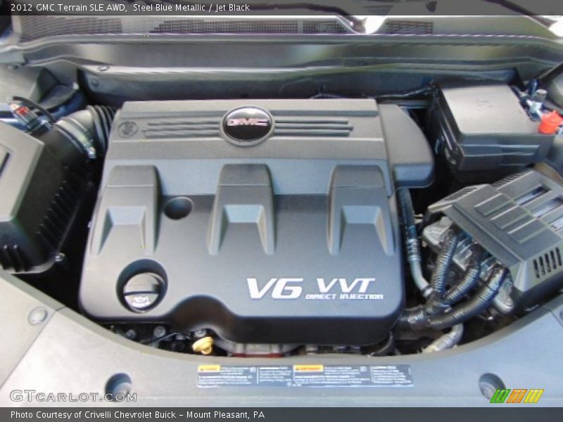 Steel Blue Metallic / Jet Black 2012 GMC Terrain SLE AWD