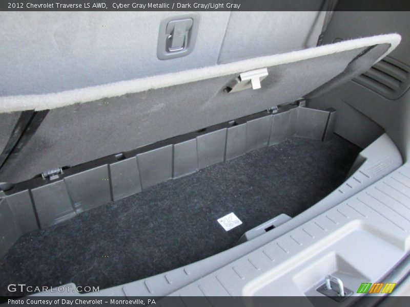 Cyber Gray Metallic / Dark Gray/Light Gray 2012 Chevrolet Traverse LS AWD