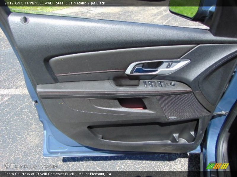 Steel Blue Metallic / Jet Black 2012 GMC Terrain SLE AWD