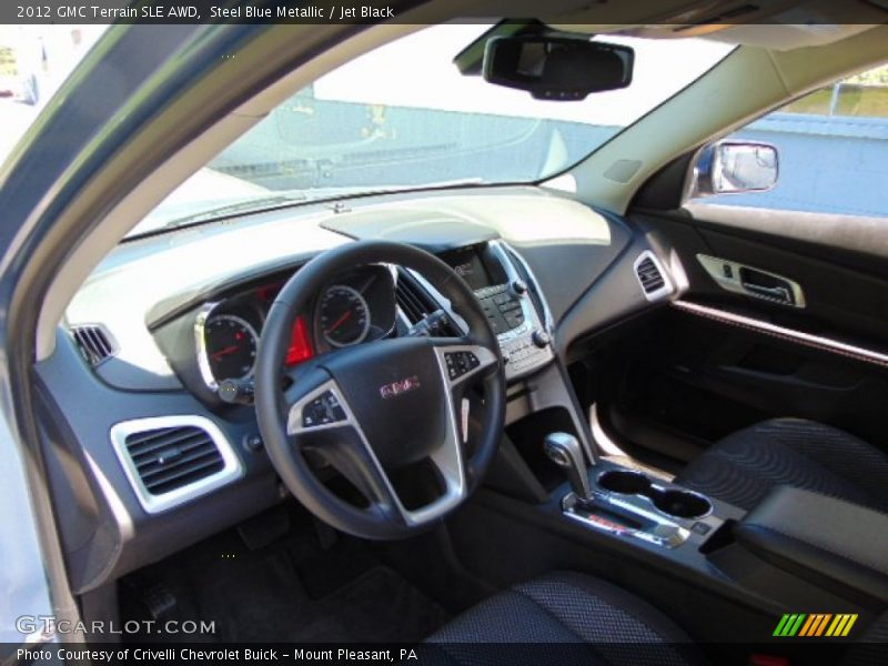 Steel Blue Metallic / Jet Black 2012 GMC Terrain SLE AWD