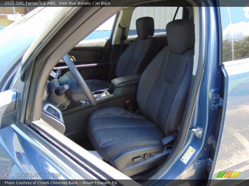 Steel Blue Metallic / Jet Black 2012 GMC Terrain SLE AWD