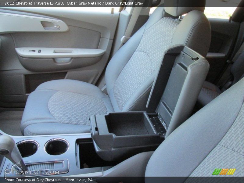 Cyber Gray Metallic / Dark Gray/Light Gray 2012 Chevrolet Traverse LS AWD