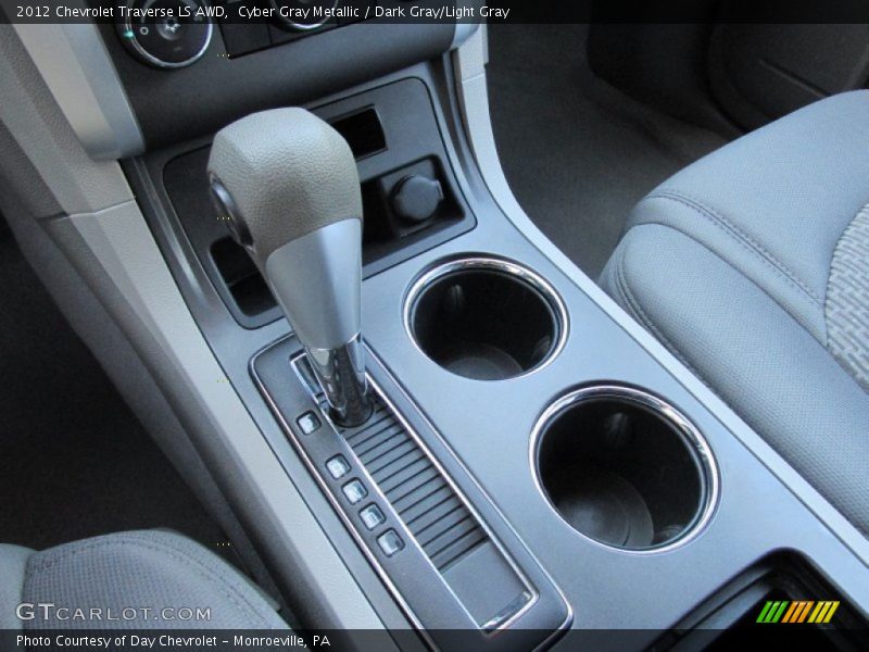 Cyber Gray Metallic / Dark Gray/Light Gray 2012 Chevrolet Traverse LS AWD