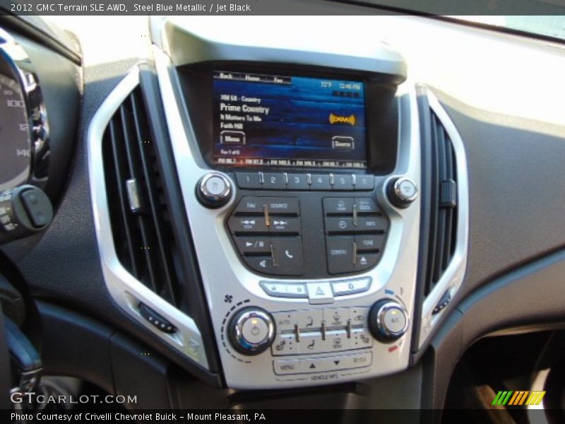 Steel Blue Metallic / Jet Black 2012 GMC Terrain SLE AWD