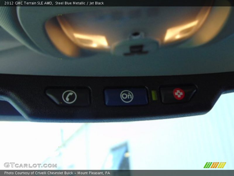 Steel Blue Metallic / Jet Black 2012 GMC Terrain SLE AWD
