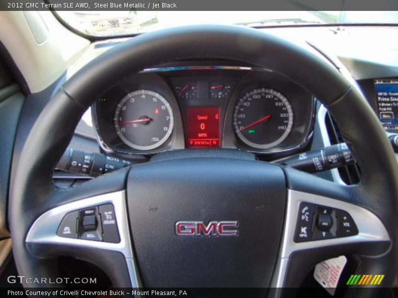 Steel Blue Metallic / Jet Black 2012 GMC Terrain SLE AWD