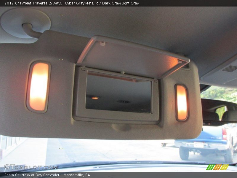 Cyber Gray Metallic / Dark Gray/Light Gray 2012 Chevrolet Traverse LS AWD