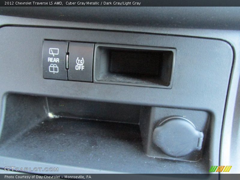 Cyber Gray Metallic / Dark Gray/Light Gray 2012 Chevrolet Traverse LS AWD
