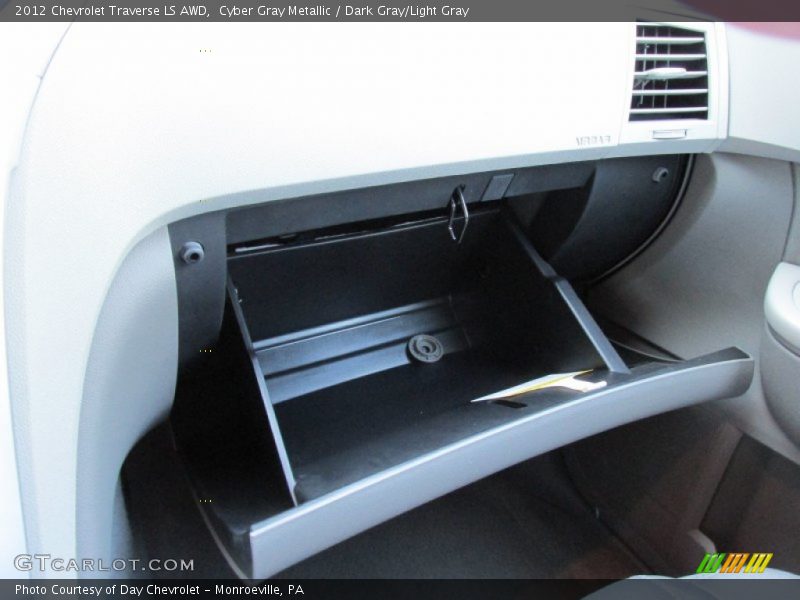 Cyber Gray Metallic / Dark Gray/Light Gray 2012 Chevrolet Traverse LS AWD