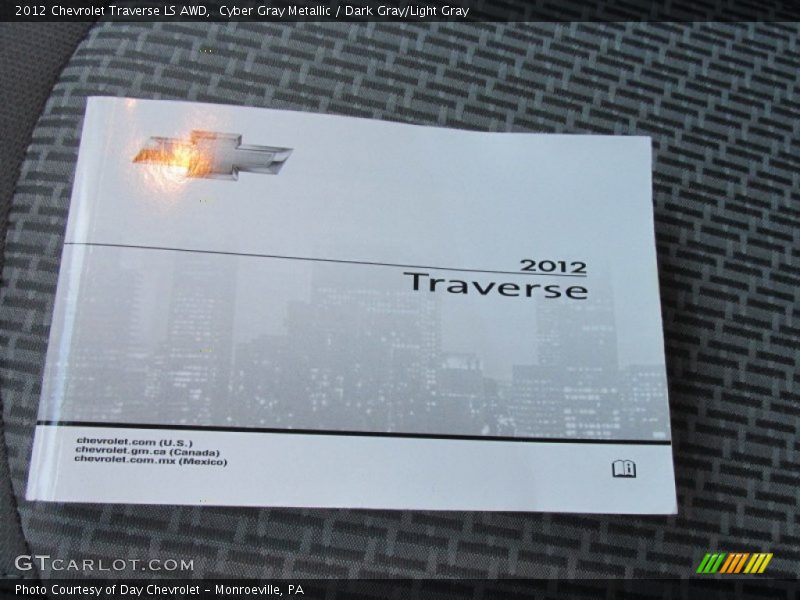 Cyber Gray Metallic / Dark Gray/Light Gray 2012 Chevrolet Traverse LS AWD