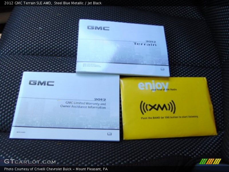 Steel Blue Metallic / Jet Black 2012 GMC Terrain SLE AWD